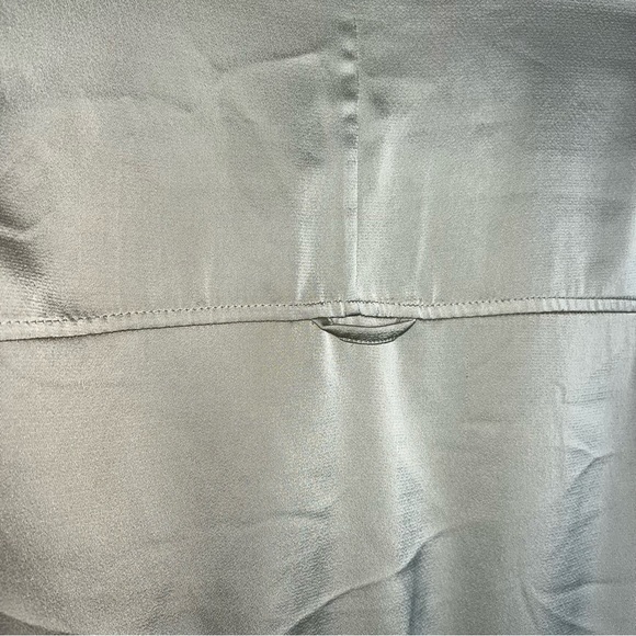 Thakoon gold romper long sleeve shorts satin metallic utility safari sz 10 snags - Picture 10 of 14